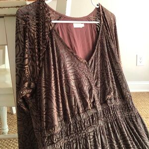 New w Tag: Spartina 449 Etta Velvet Burnout Midi Dress. Size XL